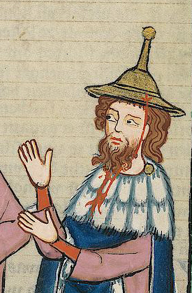 This image has an empty alt attribute; its file name is codex_manesse_suskind_von_trimberg-upper-body-oval.jpg